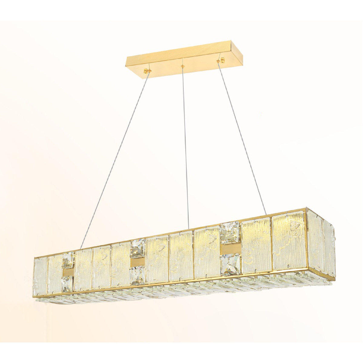 Đèn thả trần pha lê L800-150*H1200 - LED 120W 3 CĐ