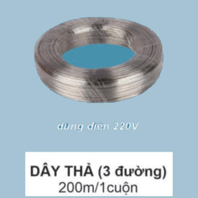 Dây thả (3 đường) 200m/cuộn