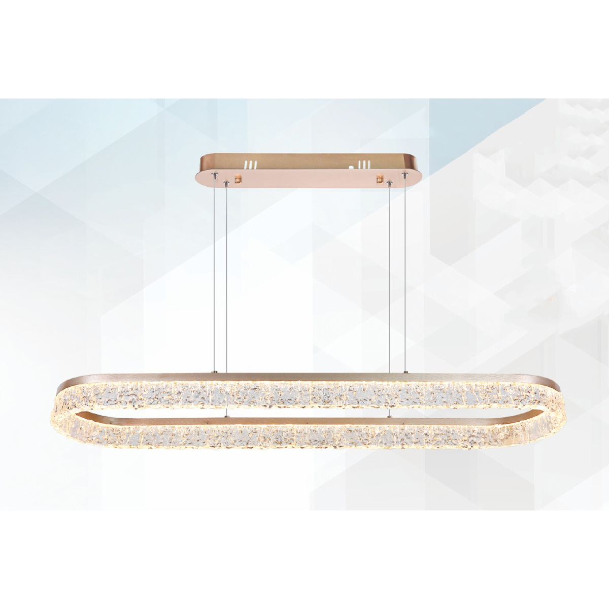 Đèn thả trần mica Ø1200-250*H1200 - LED 160W 3 CĐ