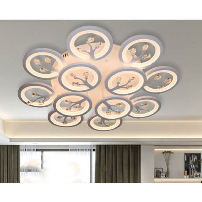 Đèn ốp trần trang trí Andora Ø800 - LED 3 CĐ + Remote