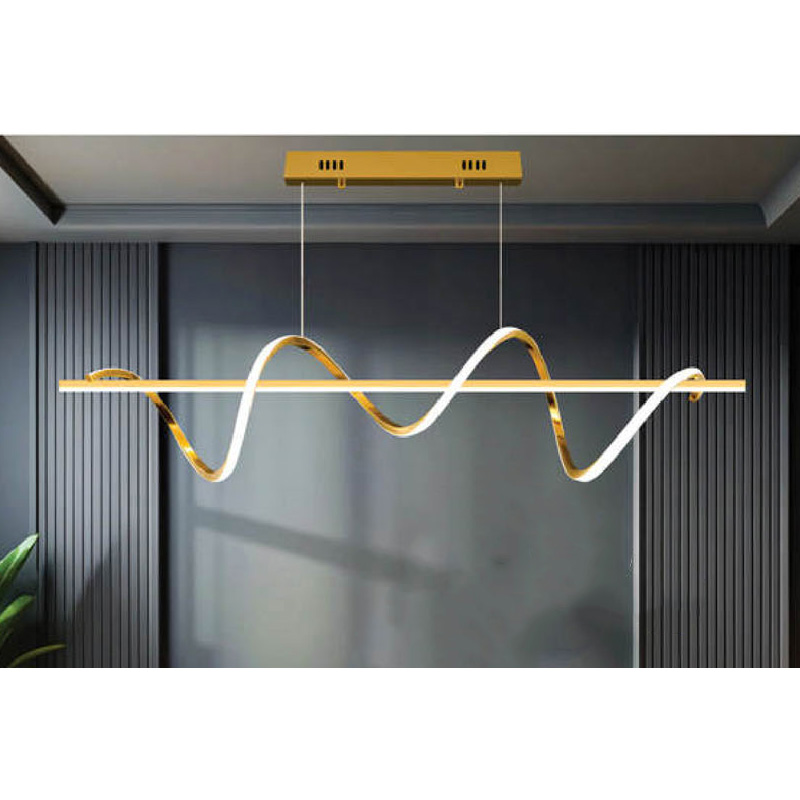 Đèn thả trang trí Andora L1000*H1200 - Thân xi vàng bóng LED 3 CĐ