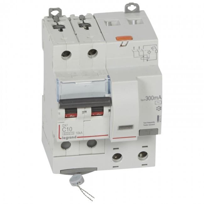 RCBO DX3 2P 6000A AC 300MA 4M