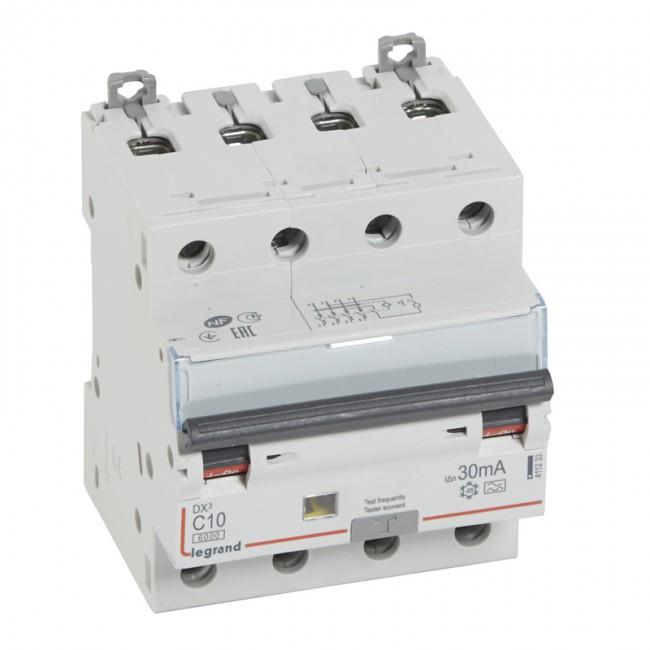 RCBO DX3 4P 6000A A 30MA 4M