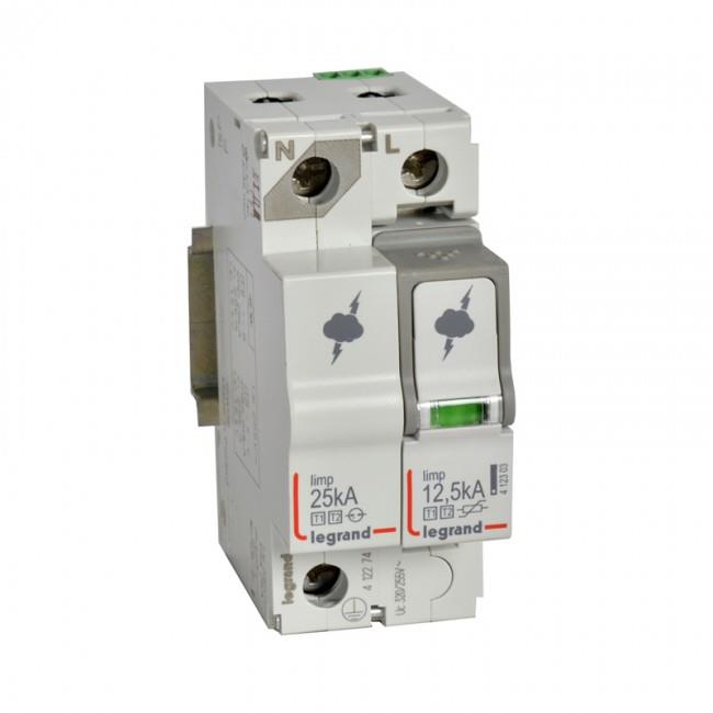 Chống sét lan truyền SPD T1+T2 12,5KA 1P+N NL +SD