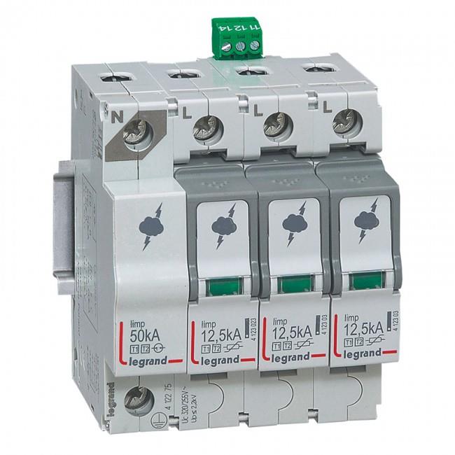 Chống sét lan truyền SPD T1+T2 12.5 kA 3P+N