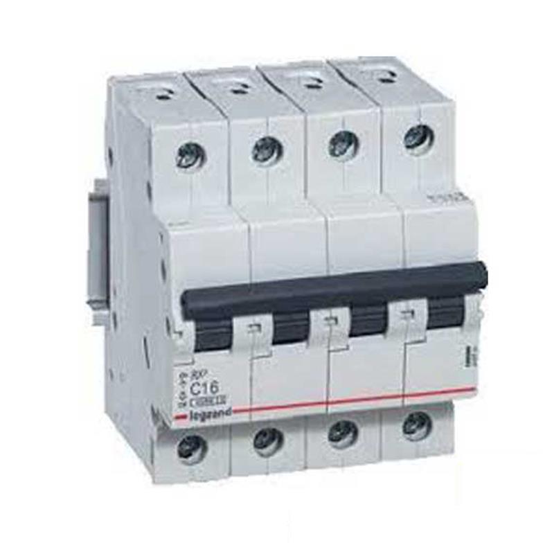 MCB RX3 4P 6kA 400V, C curve