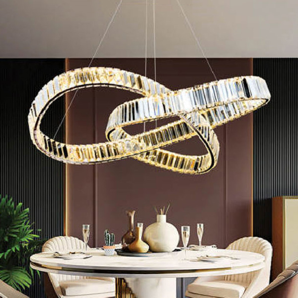 Đèn thả pha lê Andora Ø800*H1500 - LED 3 CĐ