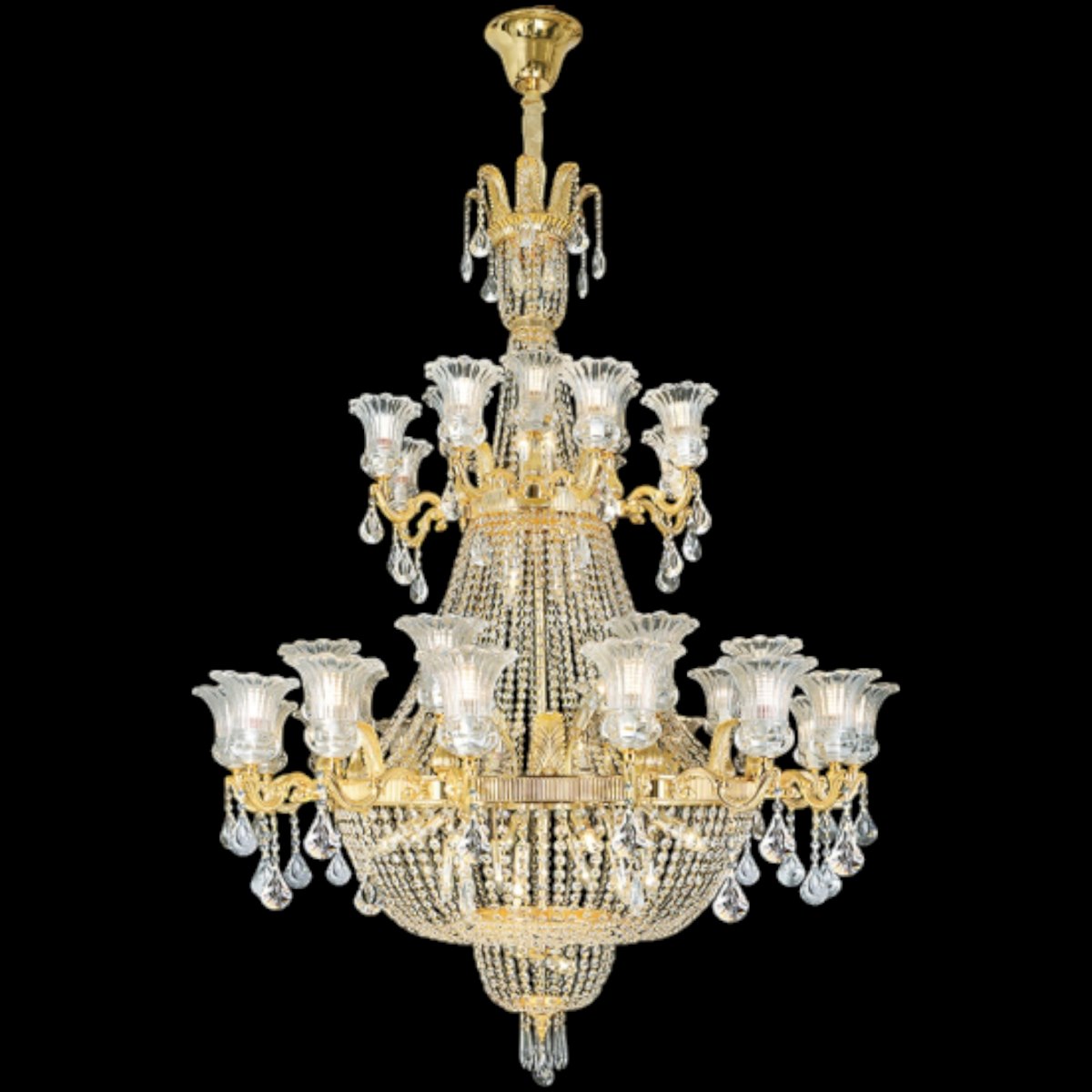 Đèn chùm Pha Lê Sano Ø1450*H2000mm E14*75