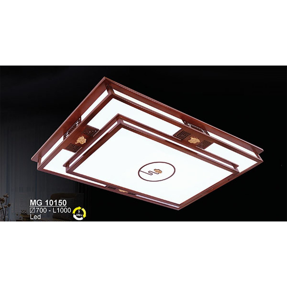 Đèn mâm gỗ Sano MG 10150 Ø700*L1000