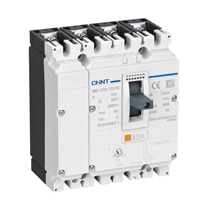MCCB CHINT 4P NM8N ngắn mạch H