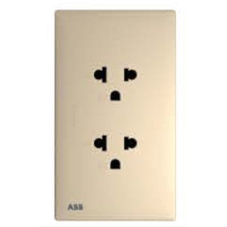 Bộ ổ cắm đôi 3 chấu 16A ABB, tràn viền