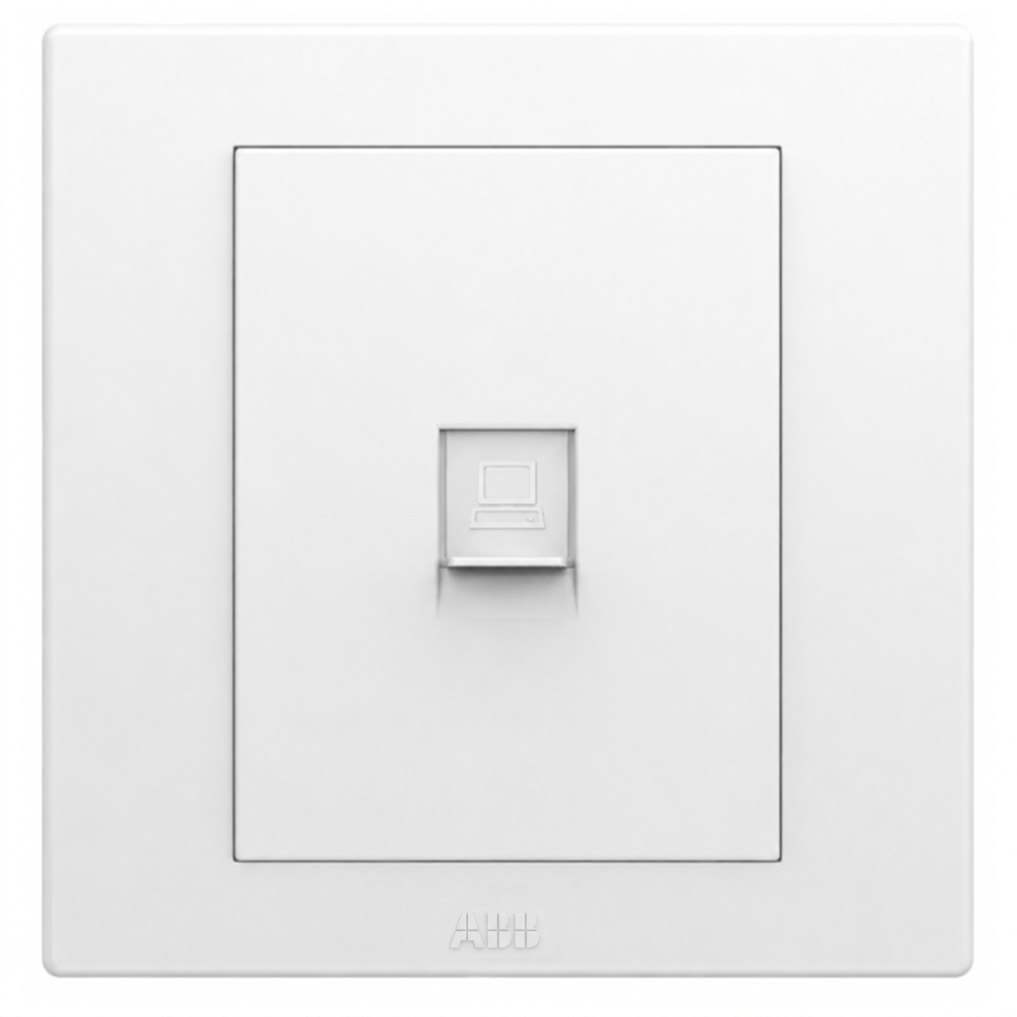 Bộ ổ cắm mạng đơn CAT5E - ABB