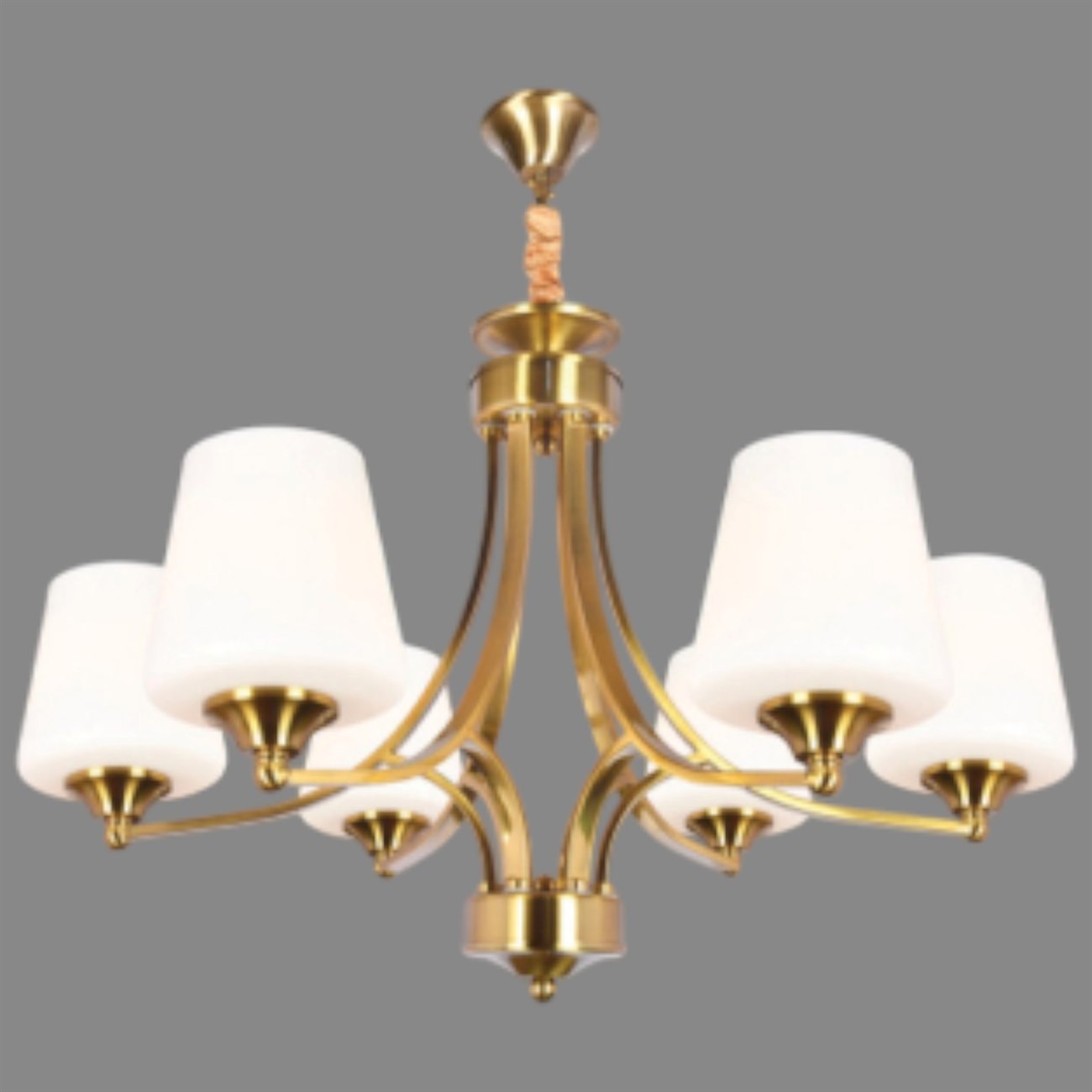 Đèn chùm châu âu tân cổ điển Andora Ø650*H440+500 E14*6