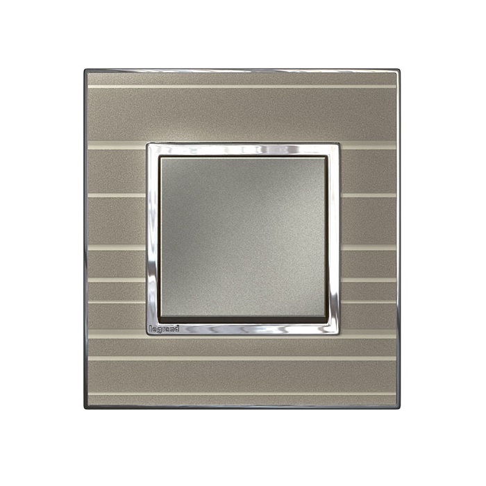 Mặt che kính sọc xám Arteor – 2 module – 576122