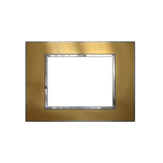 Mặt che vàng đồng Arteor – 3 module – 576450