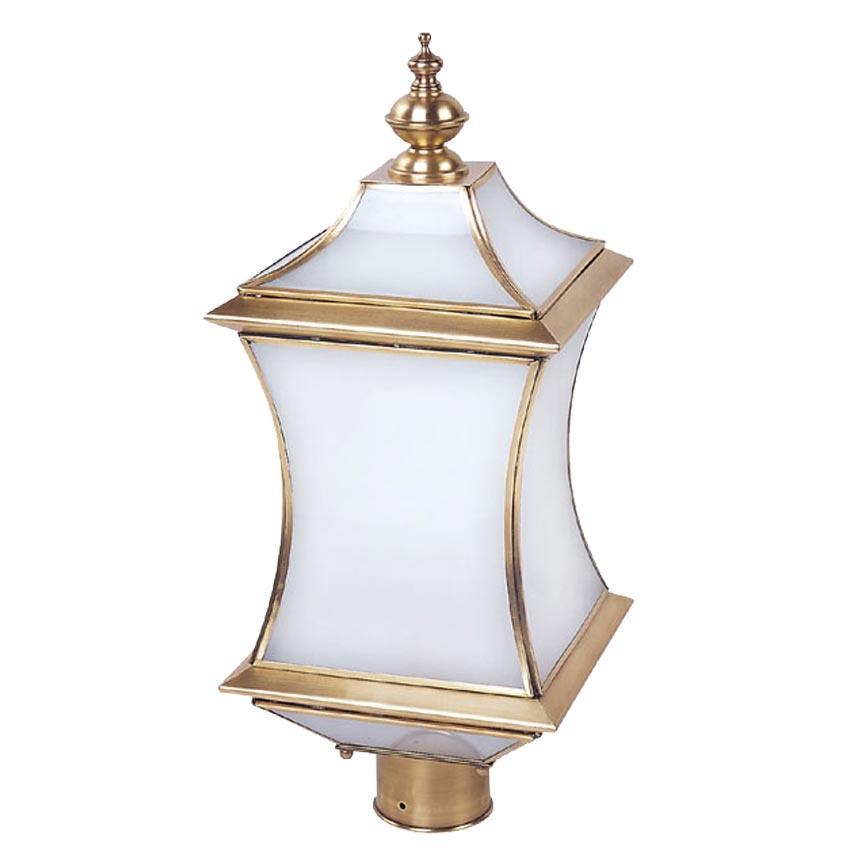 Đèn trụ cổng ngoài trời Đồng hình vuông phong cách hoàng gia Venus 500027-01