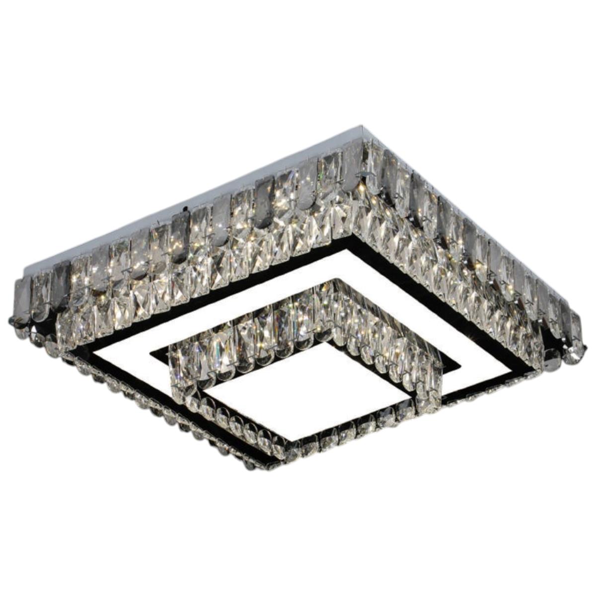 Đèn mâm pha lê Slister 600*600 - LED 160W - 3 CĐ