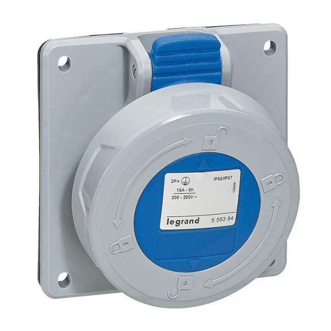 Ổ cắm công nghiệp 3 pha Legrand gắn âm IP67 4P+E 415V