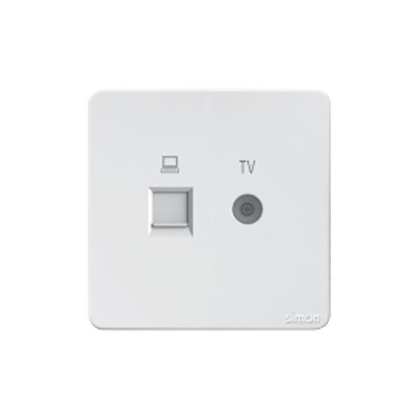 Bộ ổ cắm Tivi + Mạng đôi CAT5 575302
