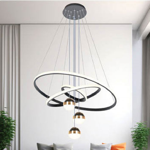 Đèn thả trang trí Andora Ø200 + 400 + 600 x H1100 - LED 3 CĐ