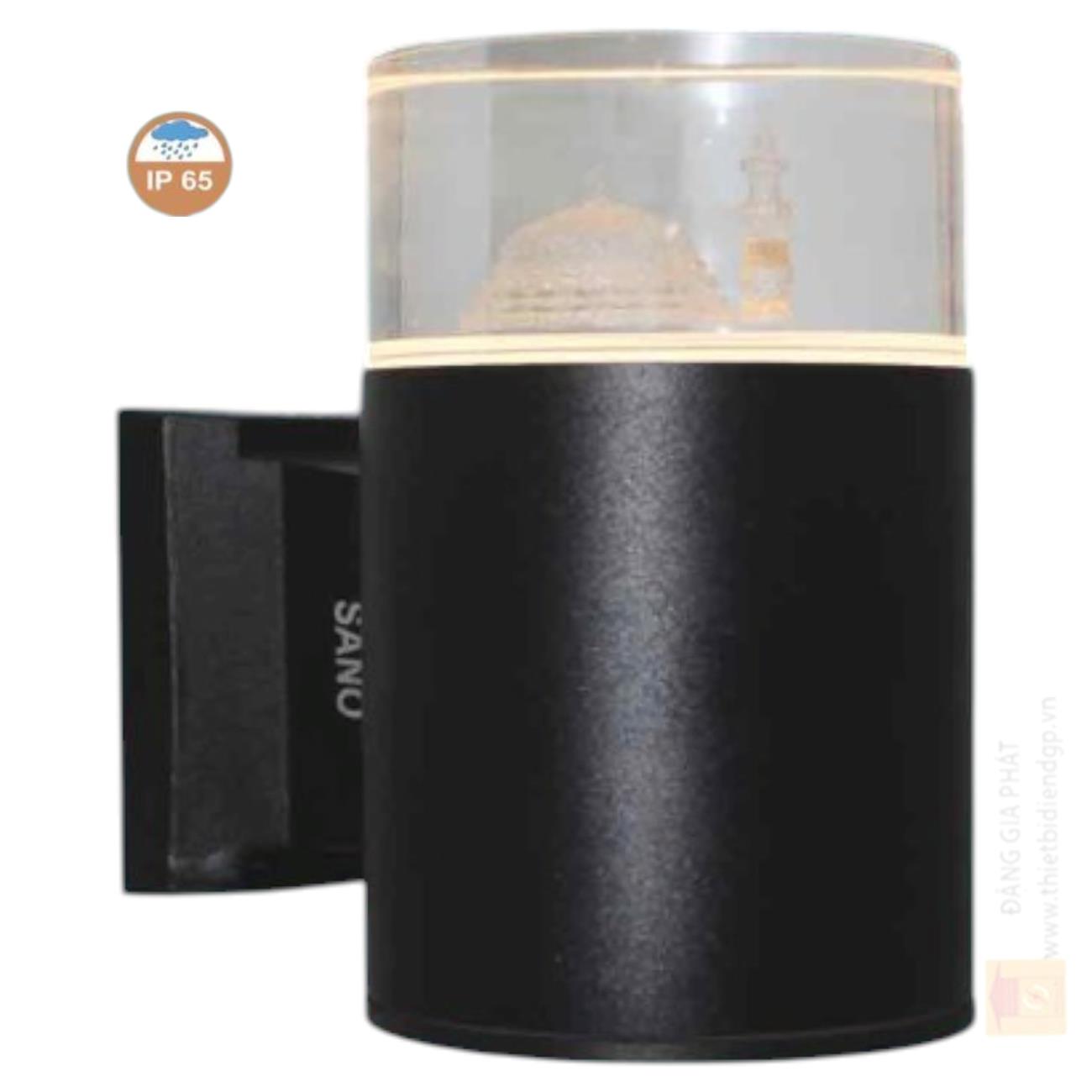 Đèn vách hành lang ngoài trời Led 9W*2 - Ø90*H160 - 3 màu ánh sáng