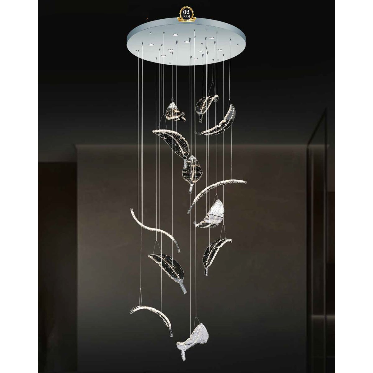 Đèn thả pha lê 355 Decor TPL1219 Ø1100*H3700