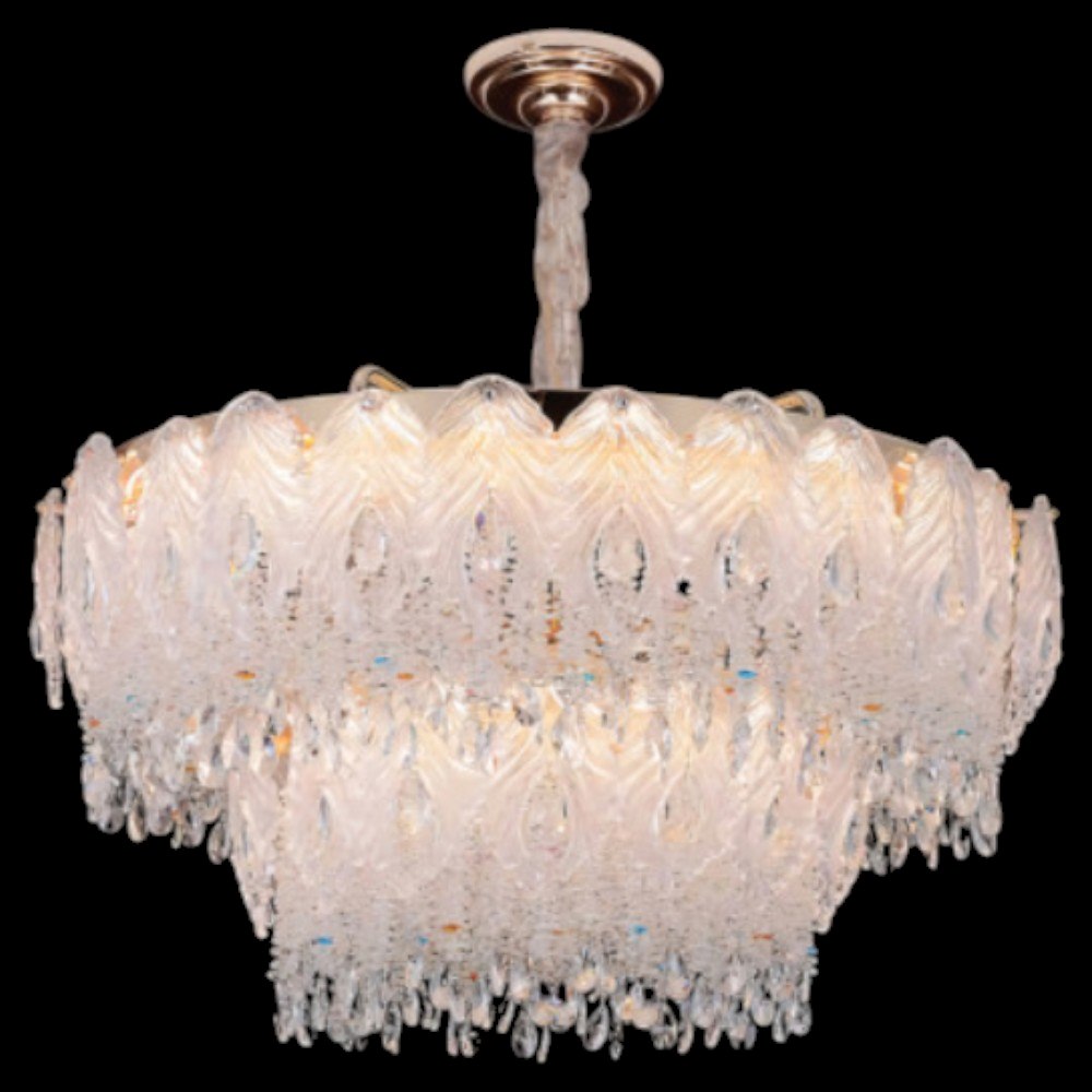 Đèn chùm pha lê Andora Ø800*H520+500 -LED 3 CĐ - Pha Lê K9