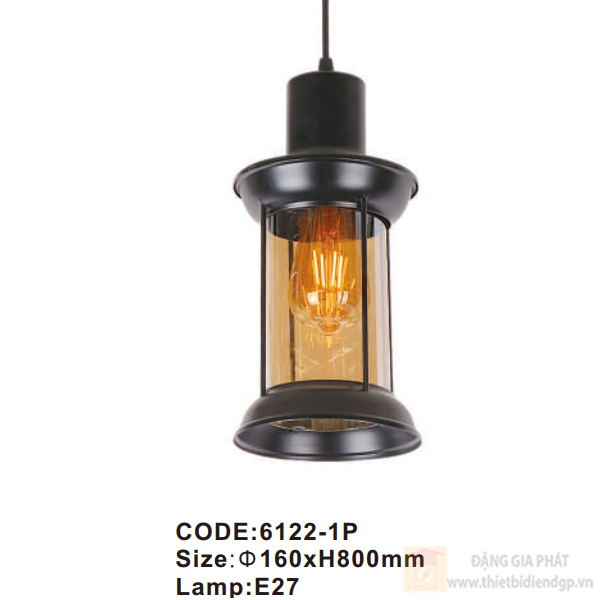 Đèn treo ngoài trời Slister Ø160*H800mm - E27