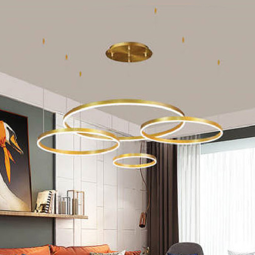 Đèn thả trang trí Andora Ø200 + 400 + 600 + 800 x H1000 - LED 3 CĐ + Remote