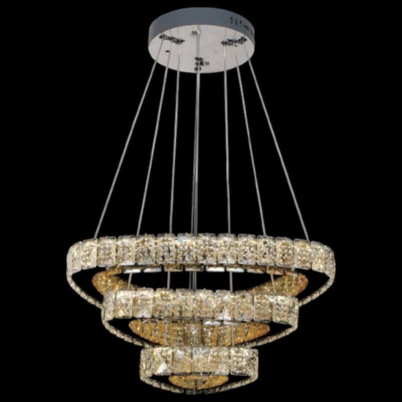 Đèn treo pha lê Slister Ø500+300+200mm - LED 120W - 3 CĐ