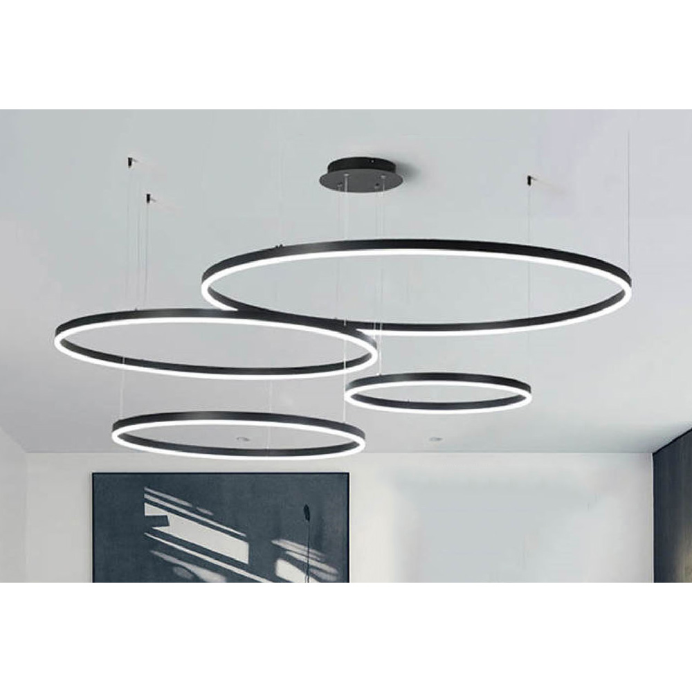 Đèn thả trang trí Andora Ø200 + 400 + 600 + 800 x H1000 - LED 3 CĐ + Remote
