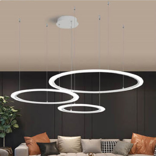 Đèn thả trang trí Andora Ø400 + 600 + 800 x H1000 - LED 3 CĐ + Remote