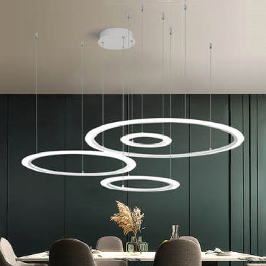 Đèn thả trang trí Andora Ø400 + 600 + 800 + 1000 x H1000 - LED 3 CĐ + Remote