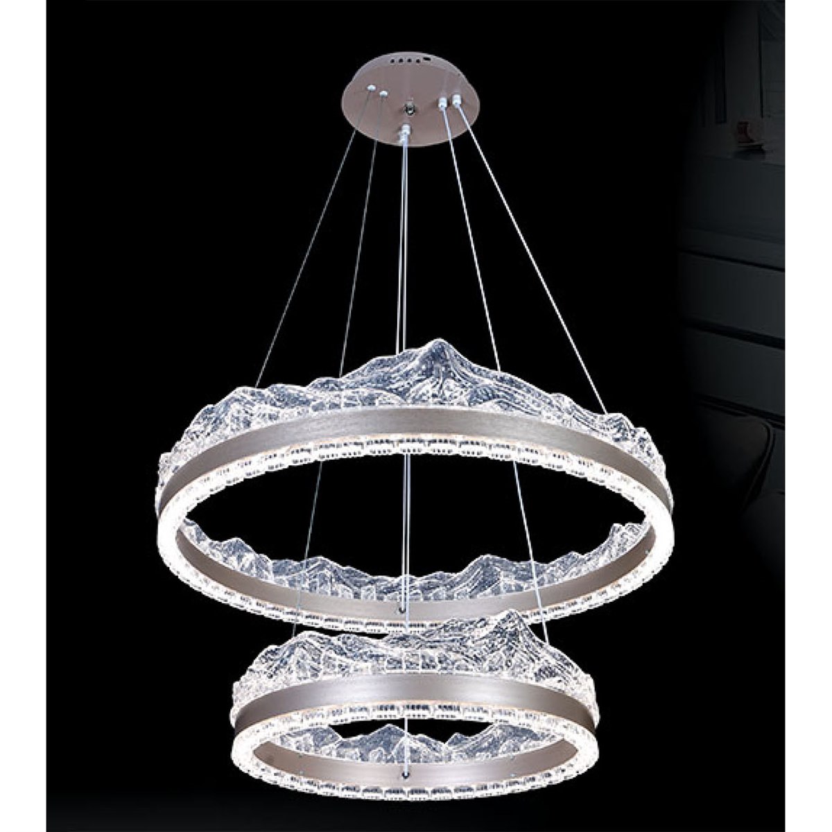 Đèn thả Led SANO TL 10215 Ø400+600*H1000
