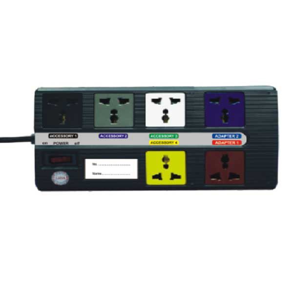 Ổ cắm kéo dài đa năng super 6 ổ cắm, 3 mét dài 6D-S3