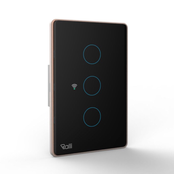 Công tắc cảm ứng Rạng Đông CTCU.WF CN.03T.2W.SP MN 3 nút bấm