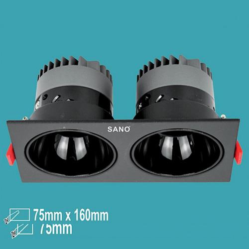 Đèn Downlight Led 12W x 2 - 6000K - 4000K - Ø88*L168*H75