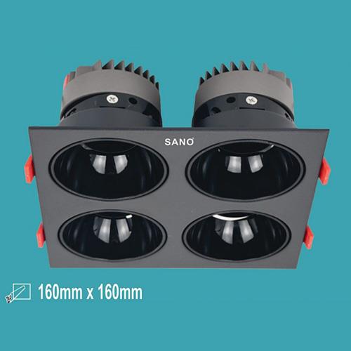 Đèn Downlight Led 12W x 4 - 6000K - 4000K - Ø168*L168*H75