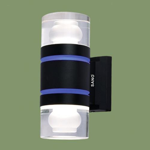 Đèn vách Led Sano 7W x 2 , ánh sáng 3 màu - Ø90*H205
