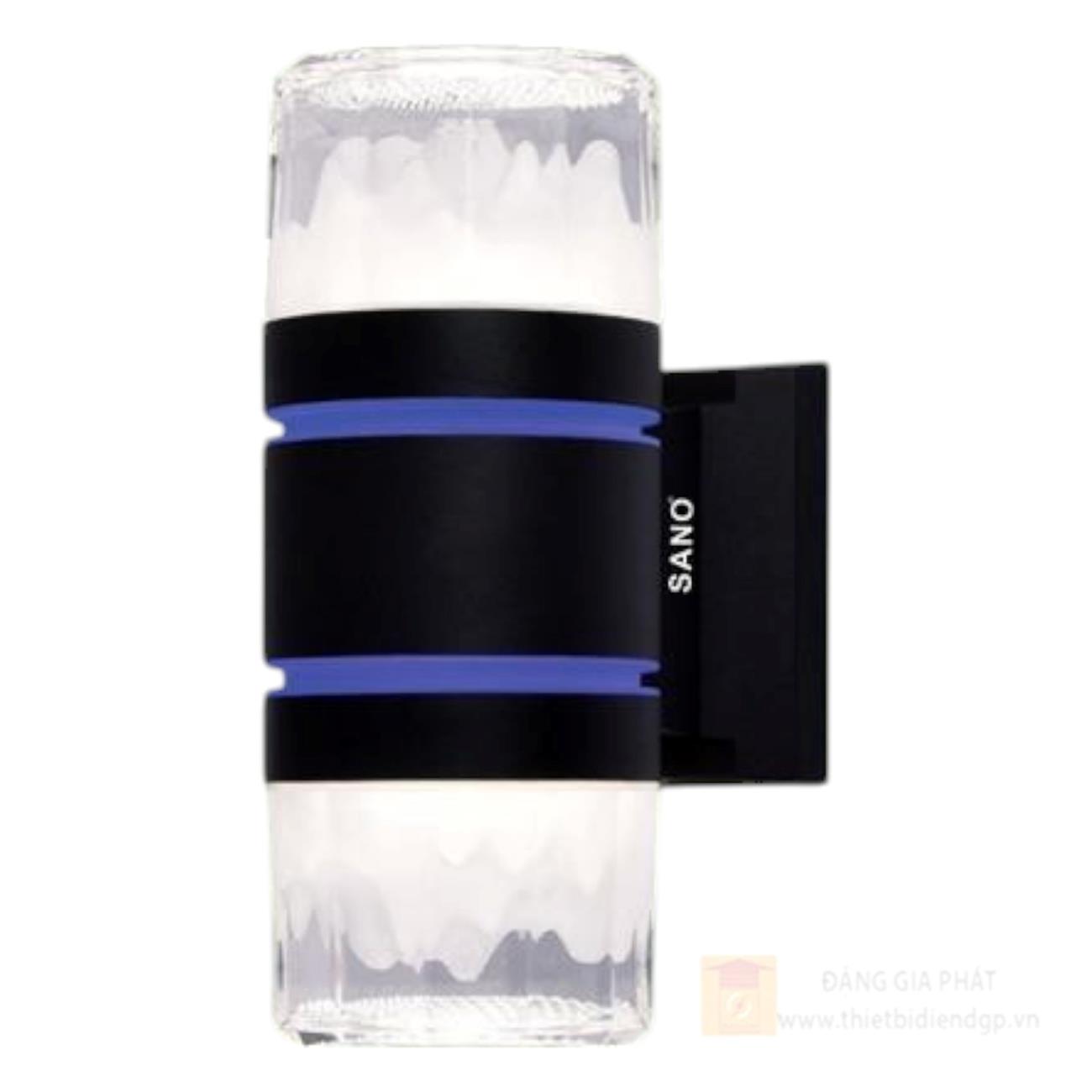 Đèn vách Led Sano 7W x 2 , ánh sáng 3 màu - Ø90*H205