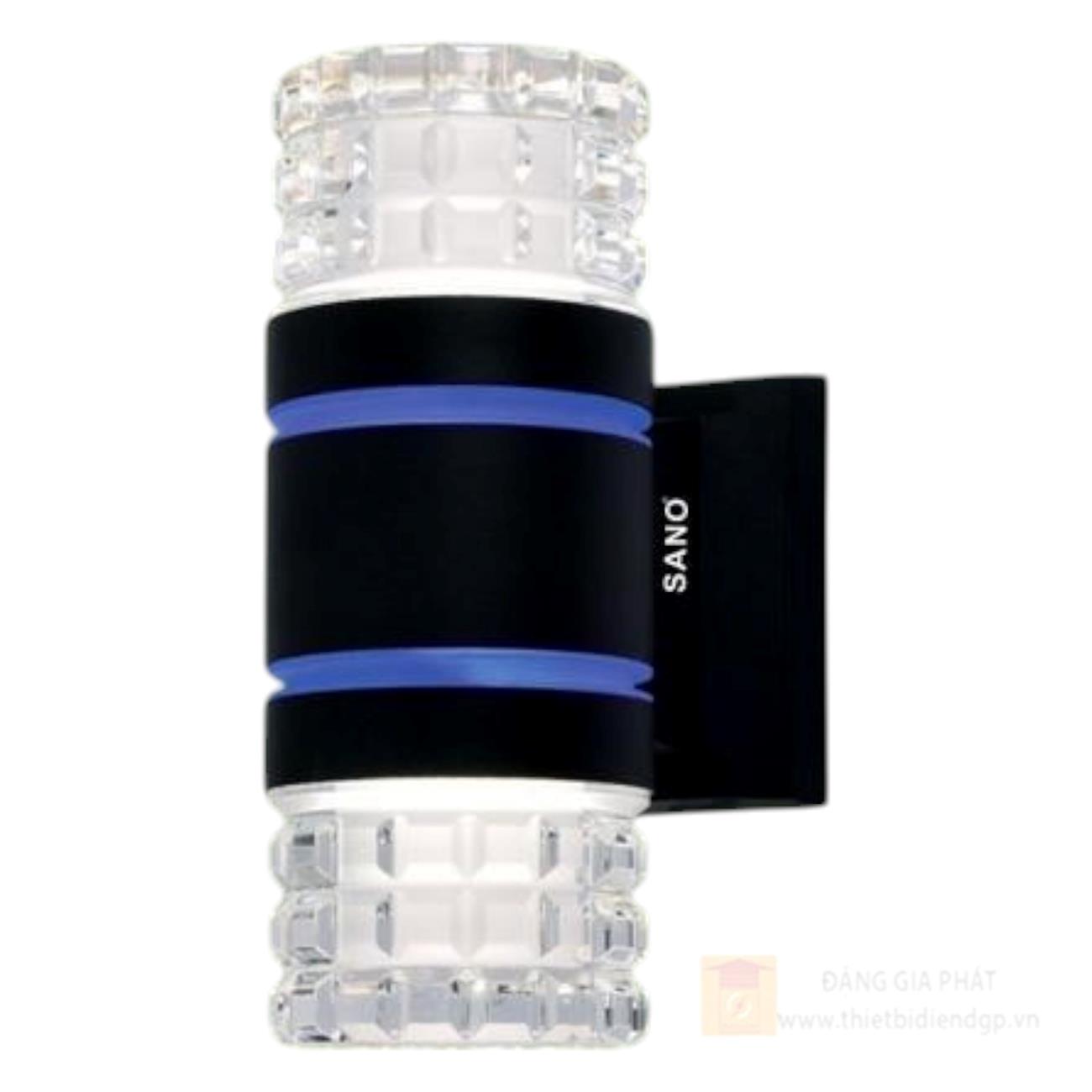 Đèn vách Led Sano 7W x 2 , ánh sáng 3 màu - Ø90*H205