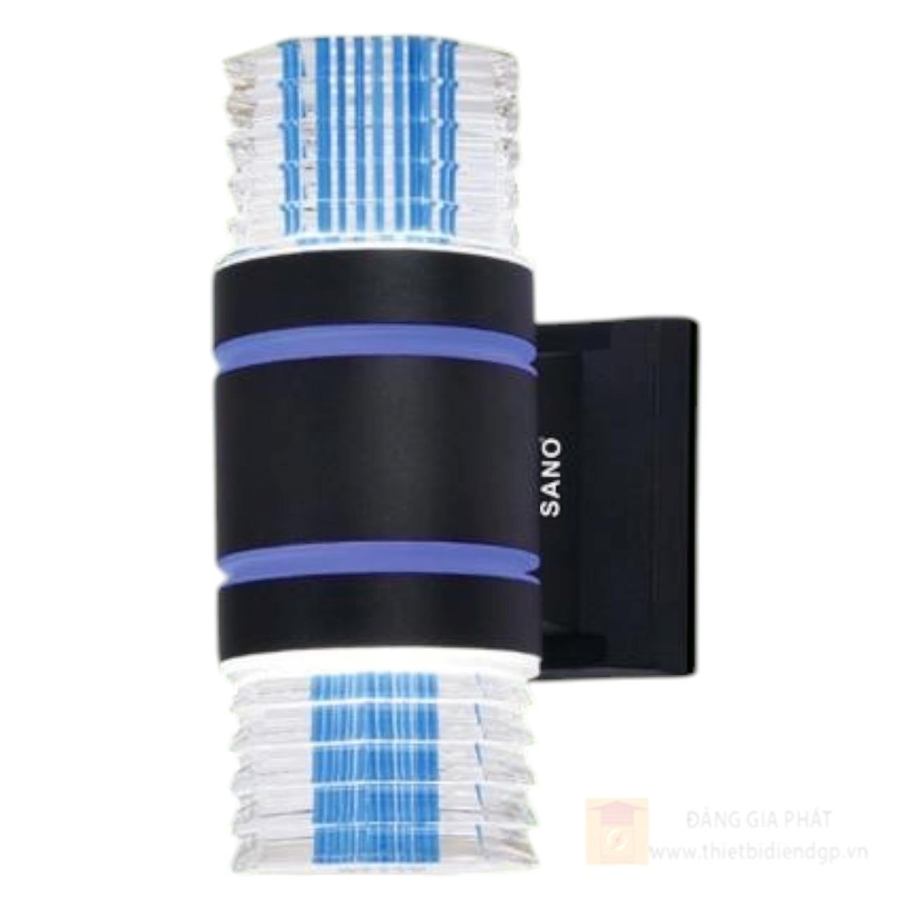 Đèn vách Led Sano 7W x 2 , ánh sáng 3 màu - Ø90*H205