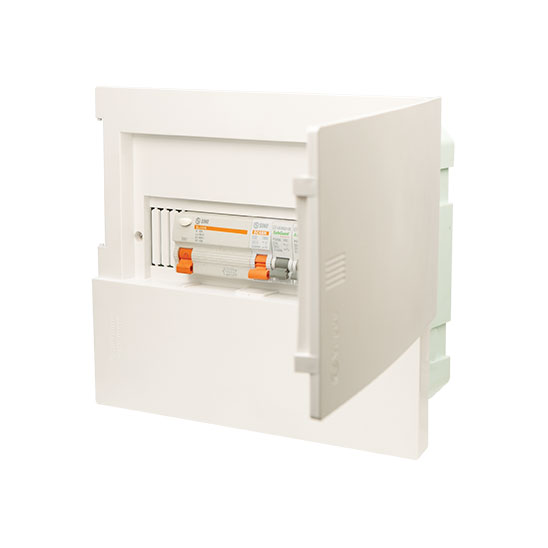 Tủ điện 8/12 Module Sino E4M âm tường màu trắng đục
