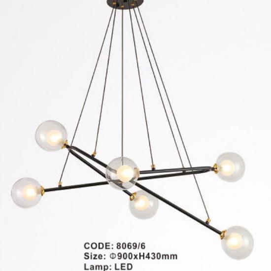 Đèn thả trần thủy tinh - Ø900*H430 mm