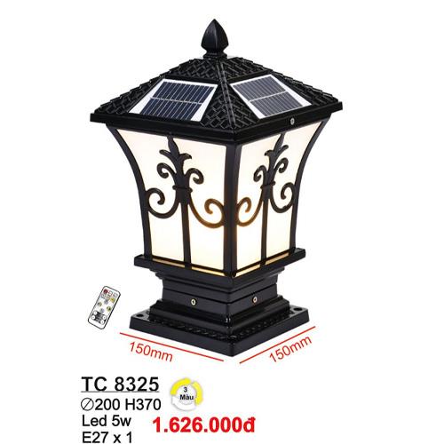Đèn trụ cổng NLMT Sano 5W 3 màu Ø200xH370
