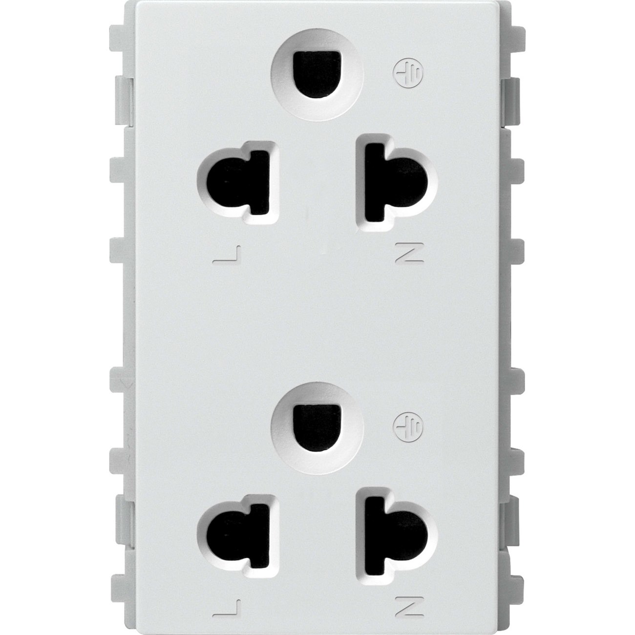 Ổ cắm đôi 3 chấu Schneider 84426LUES2_WE_G19 size L