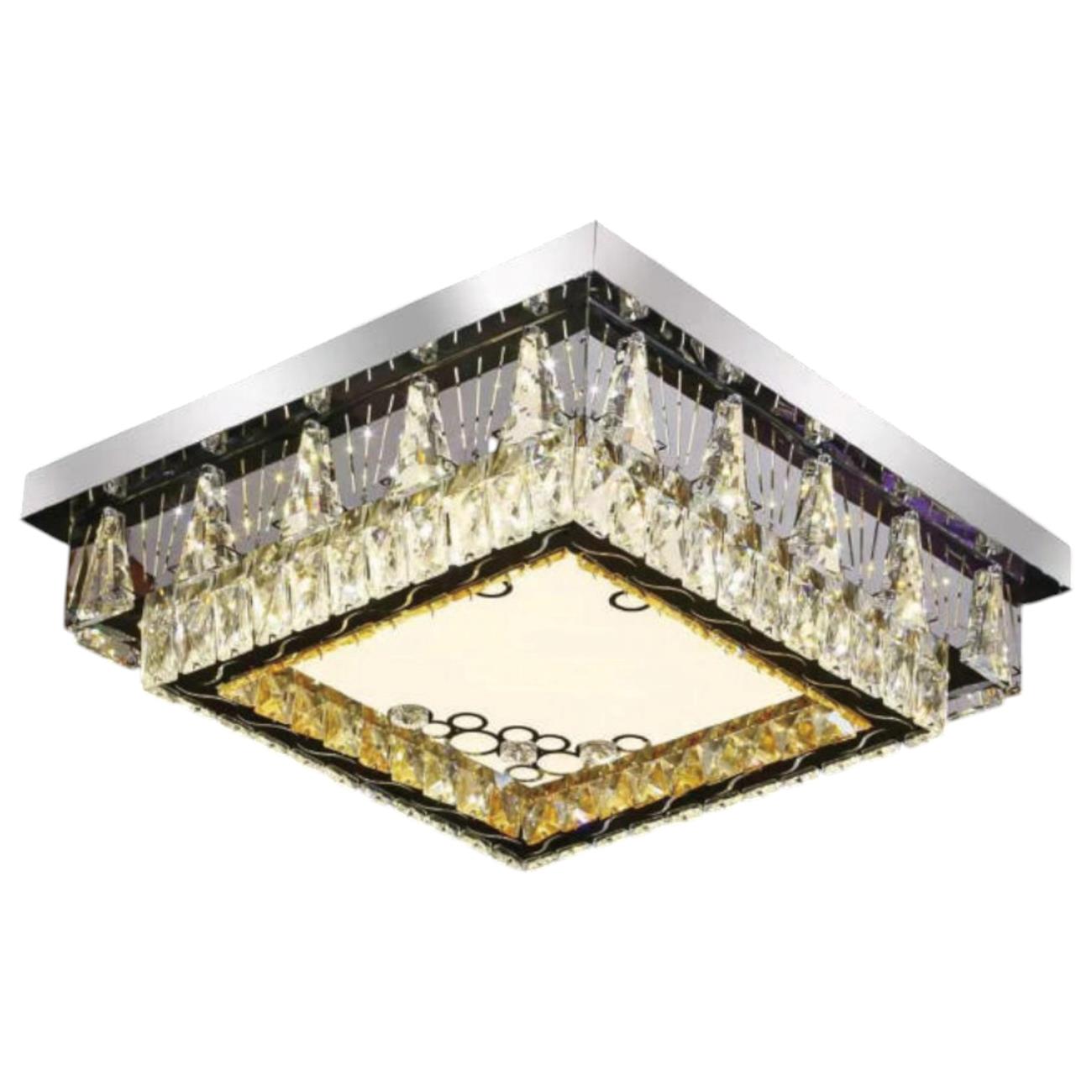 Đèn mâm pha lê Slister 600*600 - LED 160W - 3 CĐ