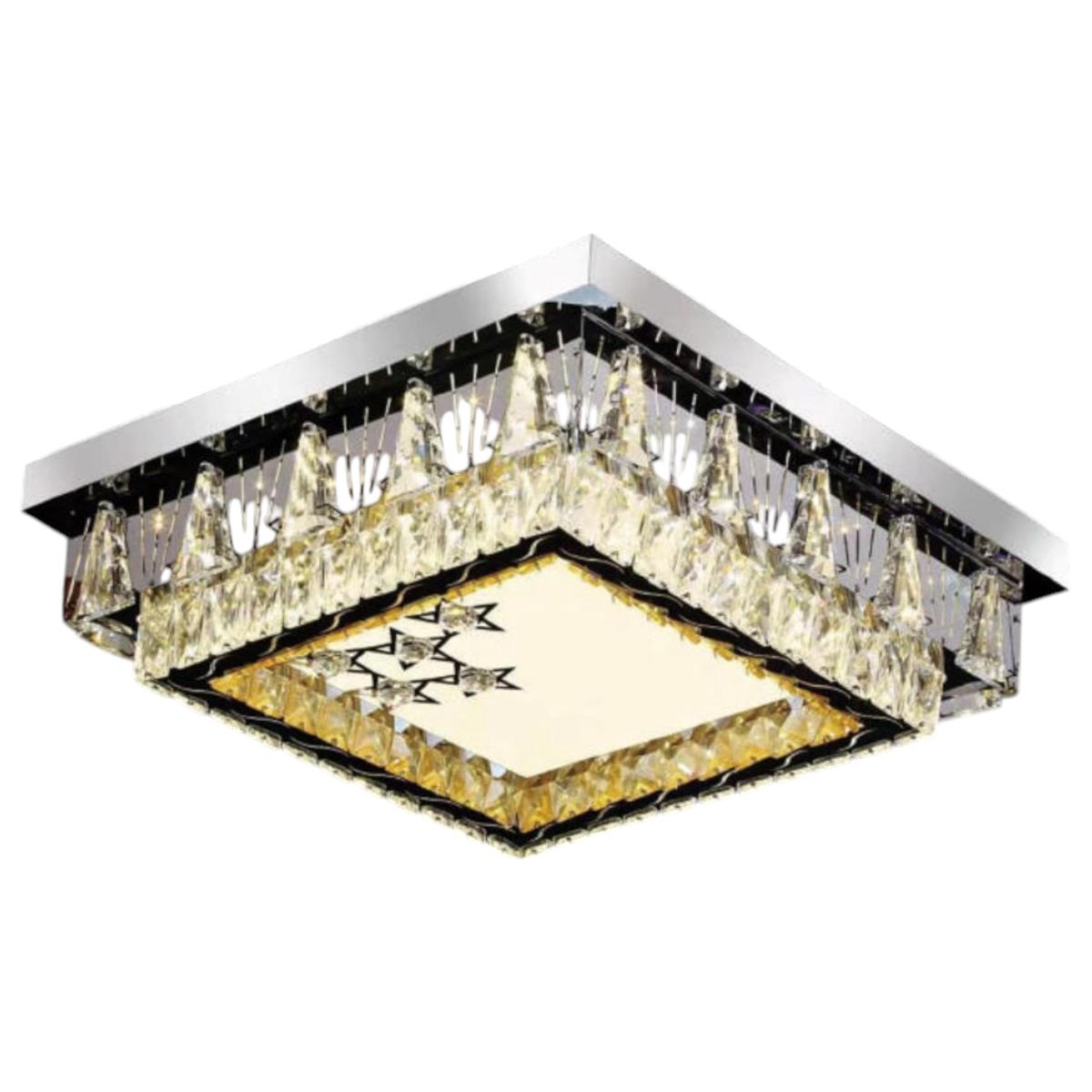 Đèn mâm pha lê Slister 600*600 - LED 160W - 3 CĐ