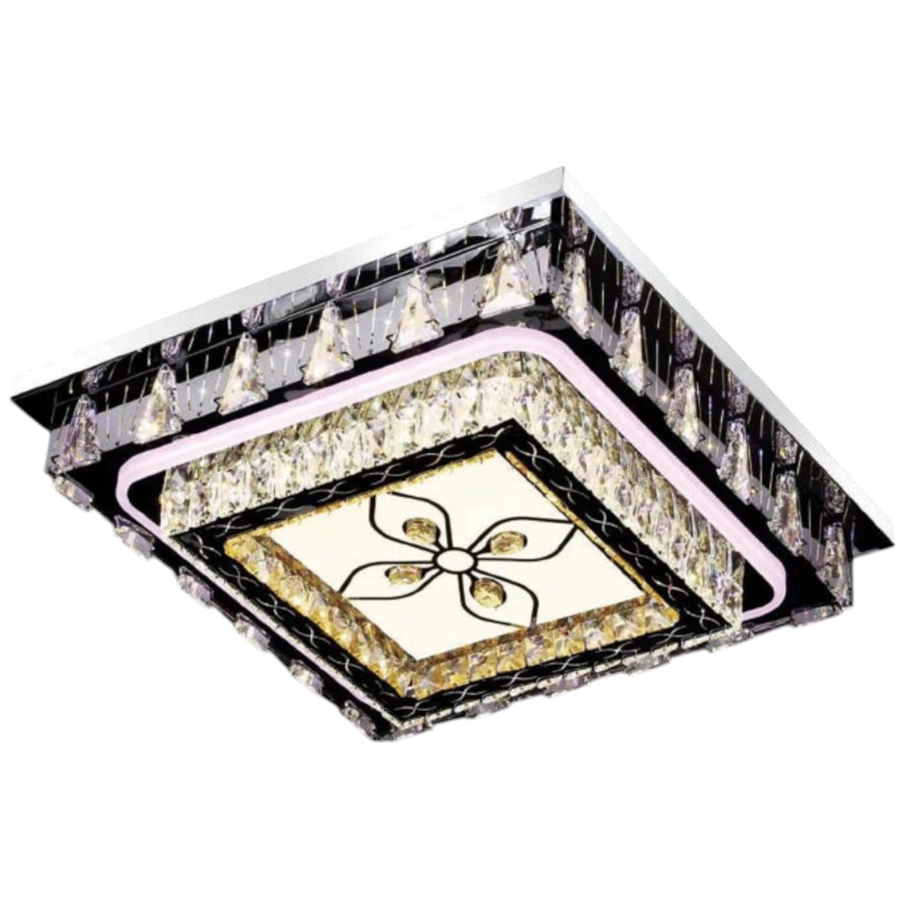 Đèn mâm pha lê Slister 600*600 - LED 215W - 3 CĐ