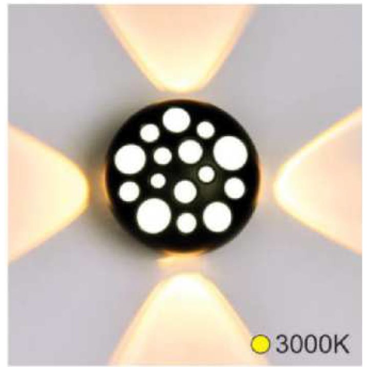 Đèn gắn tường Hufa AK-76 Ø100*76 4*1W+3W